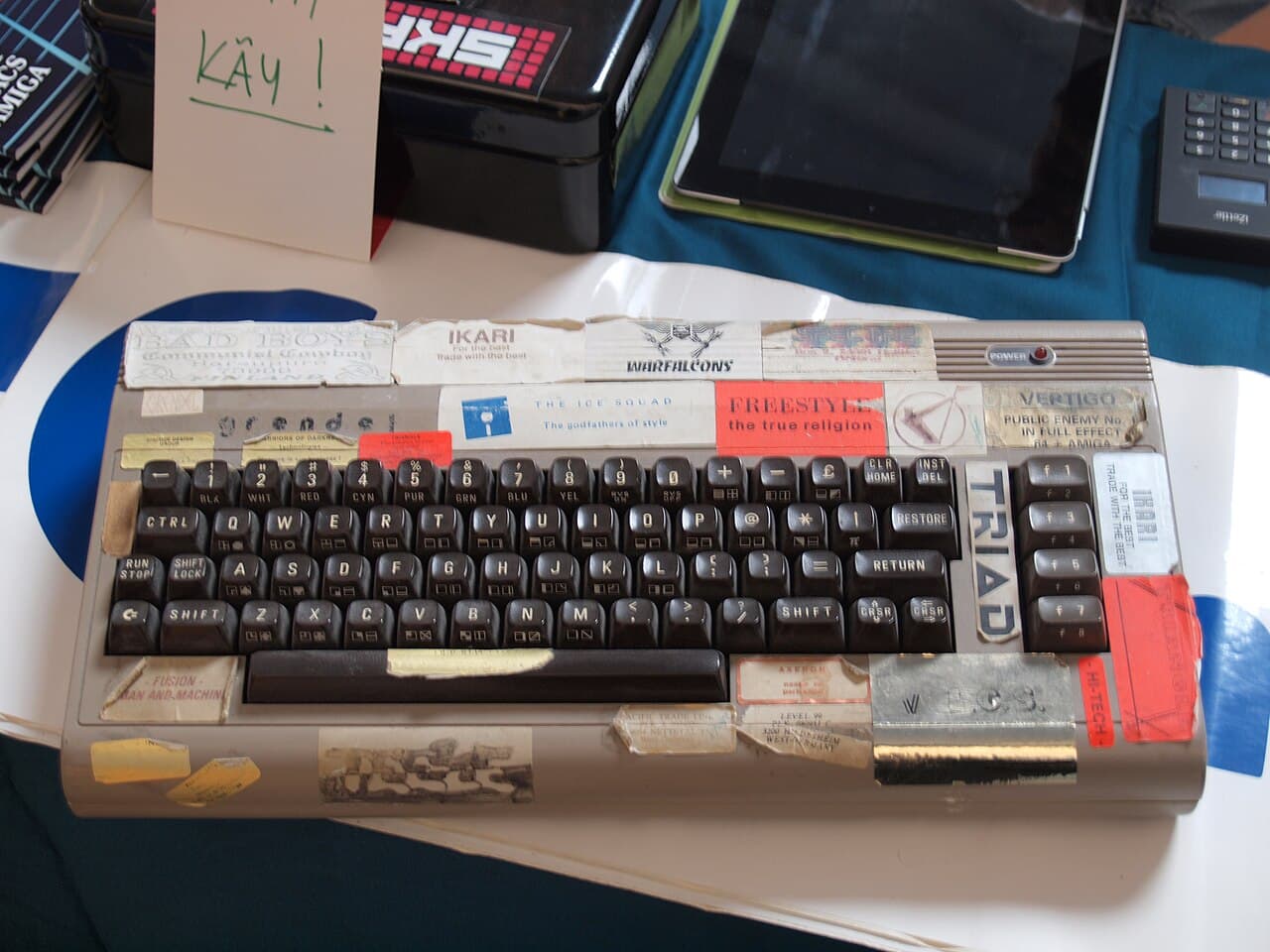 A demoscene production running on a Commodore 64